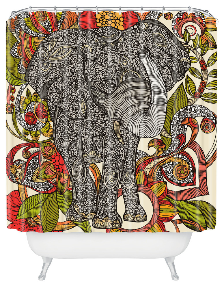 Valentina Ramos Bo The Elephant Shower Curtain