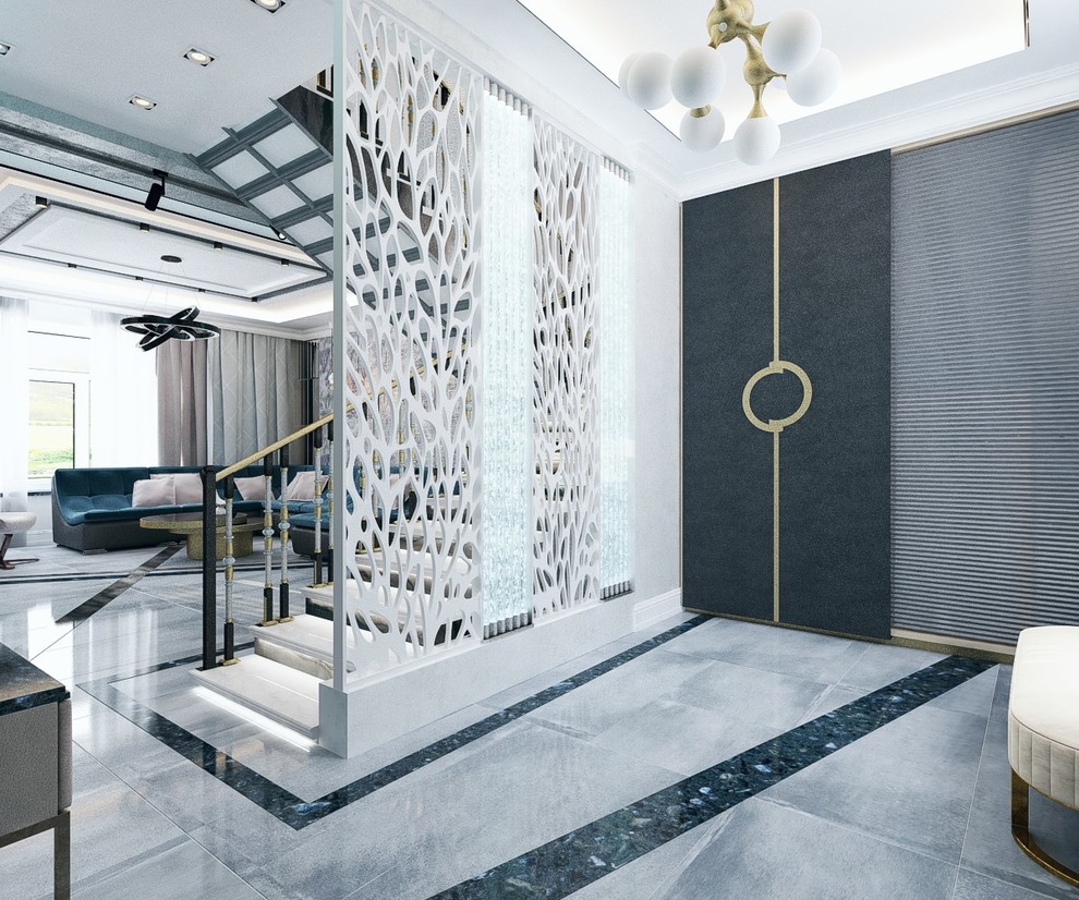 Гостиная-холл в частном домовладении 5