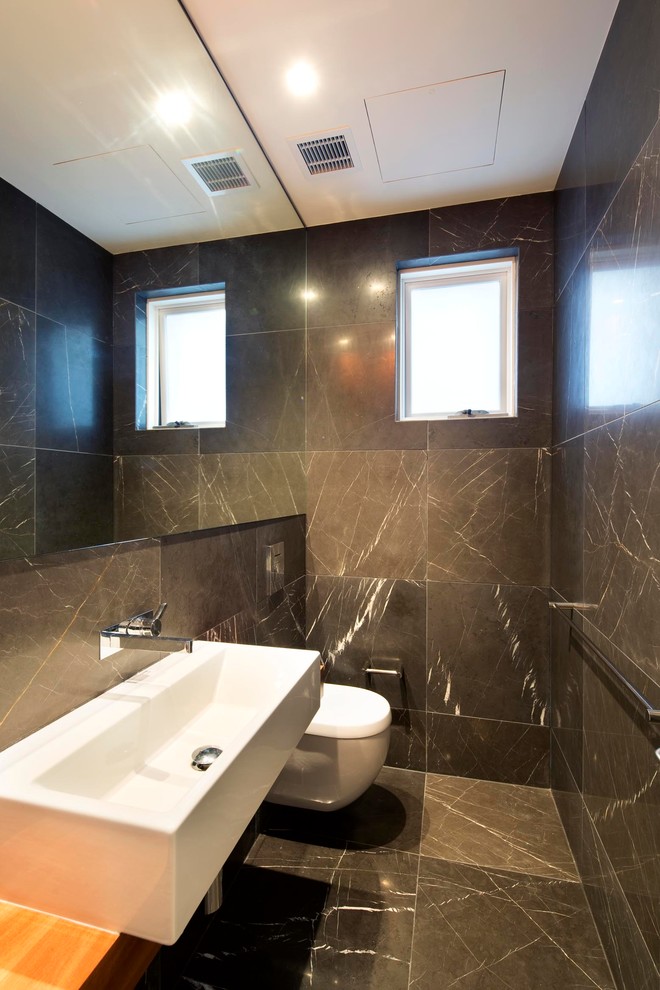 Design ideas for a contemporary bathroom in Sydney.