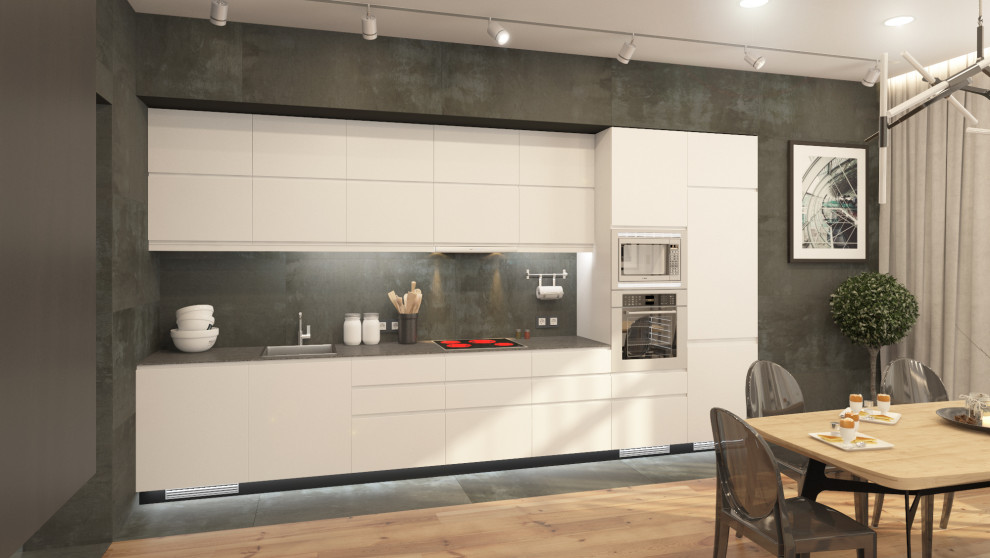 Кухня-студия в частном доме