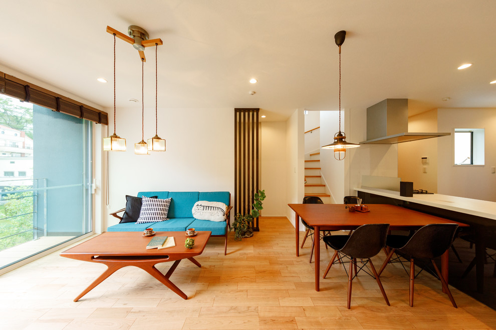 Scandinavian living room in Tokyo Suburbs.