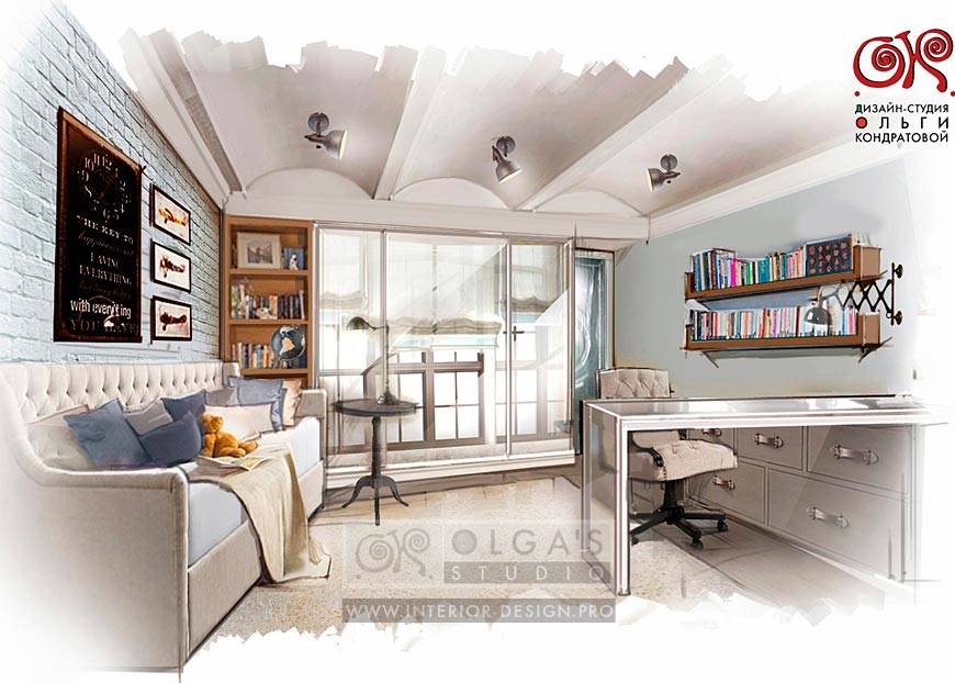 Дизайн двухуровневой квартиры в классическом стиле