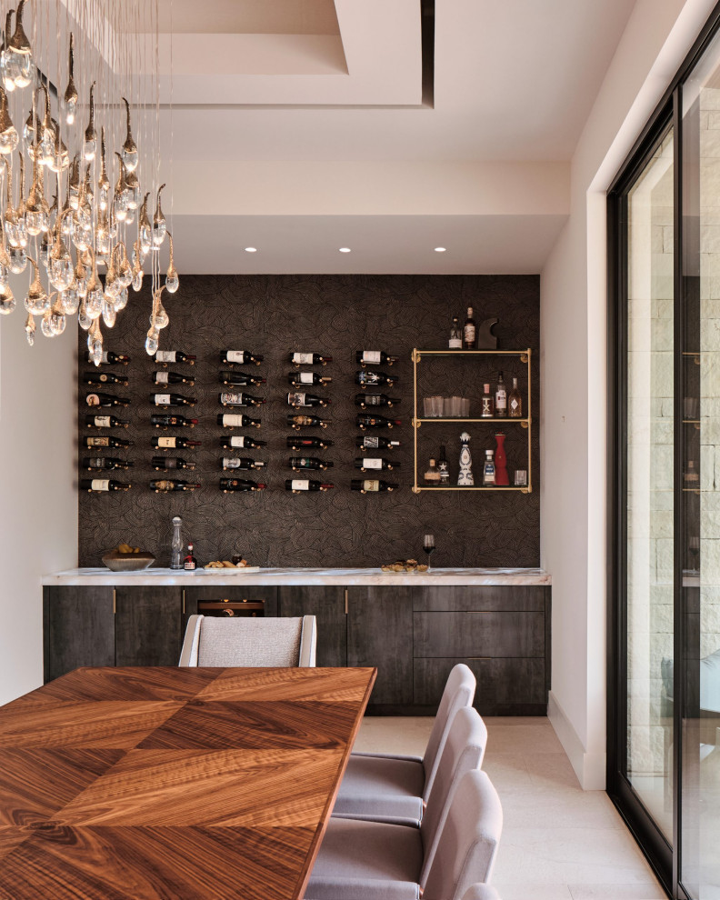 Wine cellar - contemporary wine cellar idea in Austin