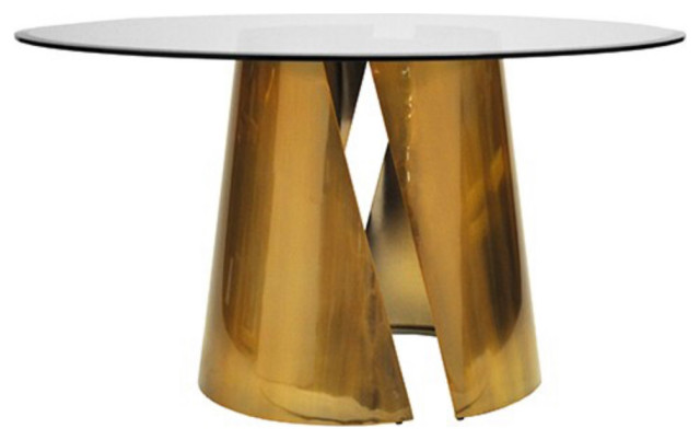 Worlds Away Portia Round Dining Table Contemporary Dining Tables By Matthew Izzo