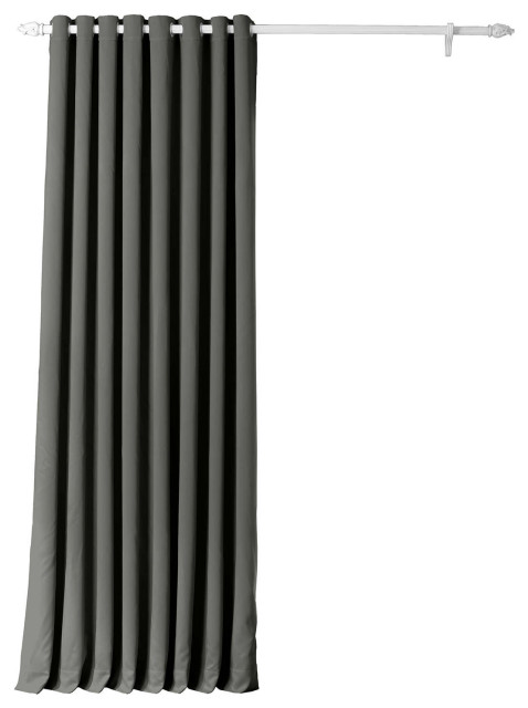 Anthracite Gray Grommet Doublewide, Gray Blackout Curtains