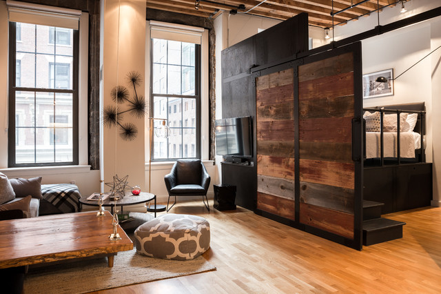 Loft Redesign modern-schlafzimmer