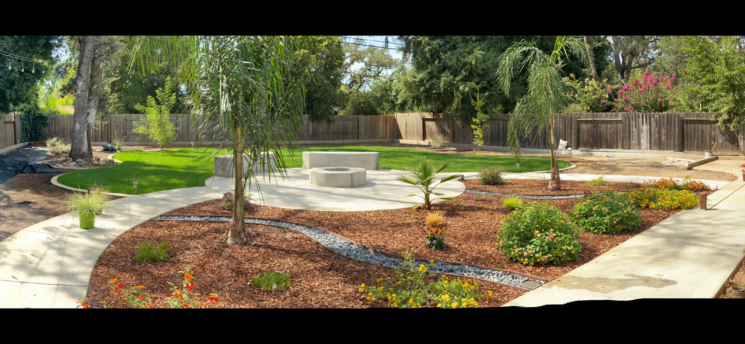 The Zimmerman's Backyard up Grade