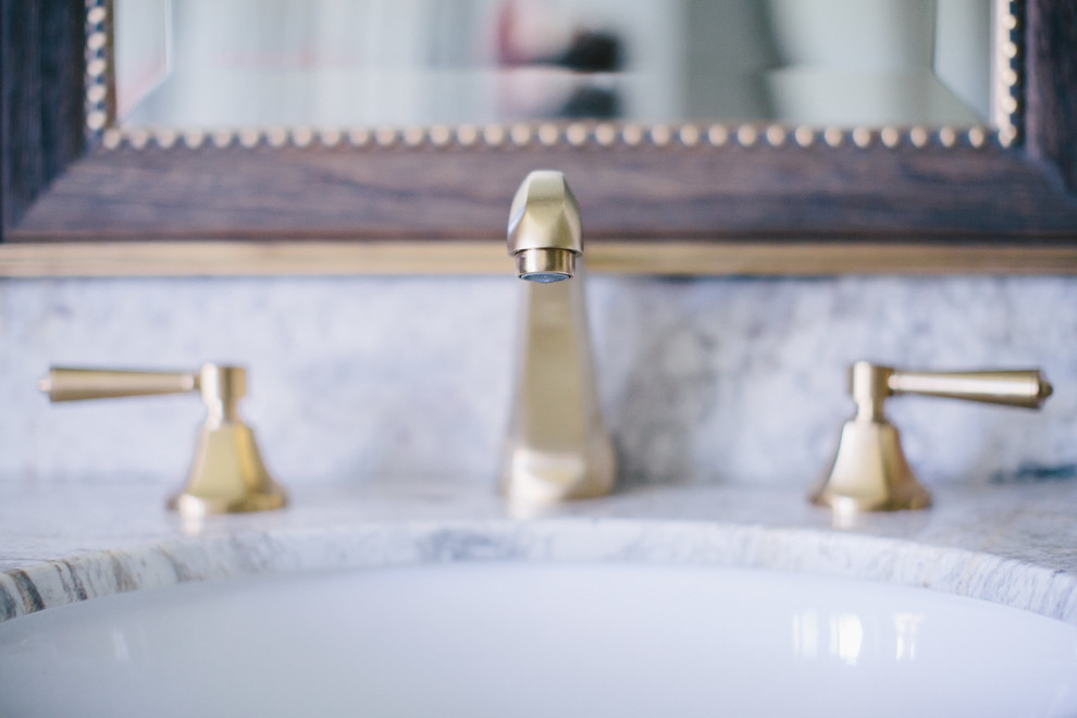 Transitional master bathroom photo