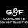 G and f concrete construction