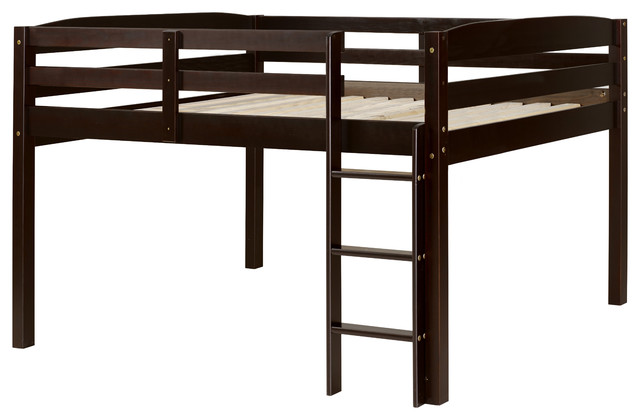 Concord Junior Loft Bed, Cappuccino, Full