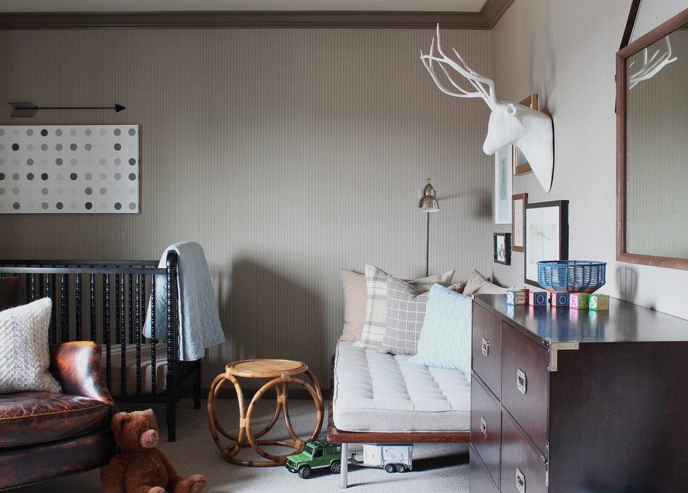 Home design - transitional home design idea in Omaha