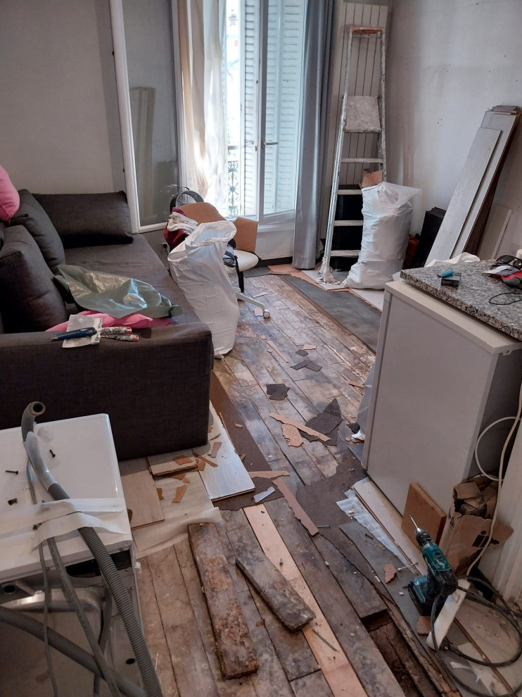 Projet Ternes, rénovation d'un studio de 17m2