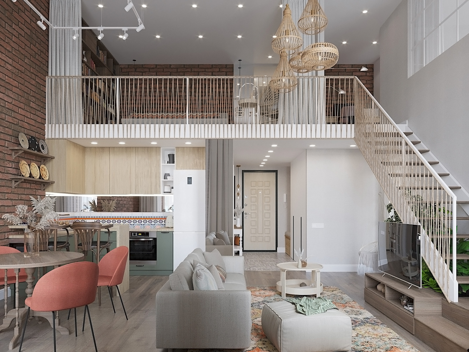 Кухня-гостинная