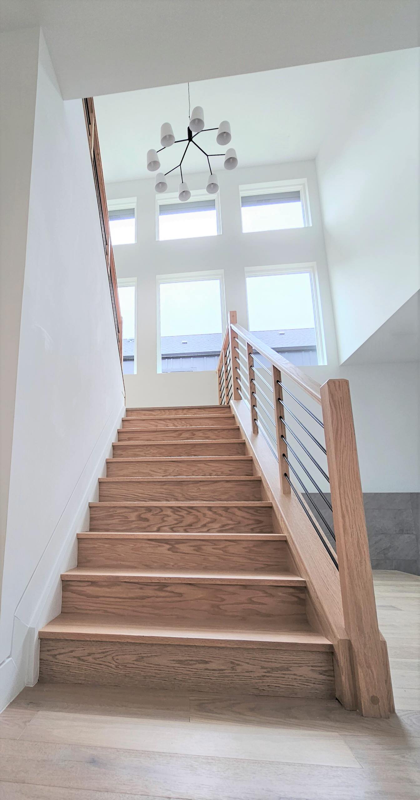 108_Red Oak Stairs in Light Filled Space, Fairfax, VA 22031