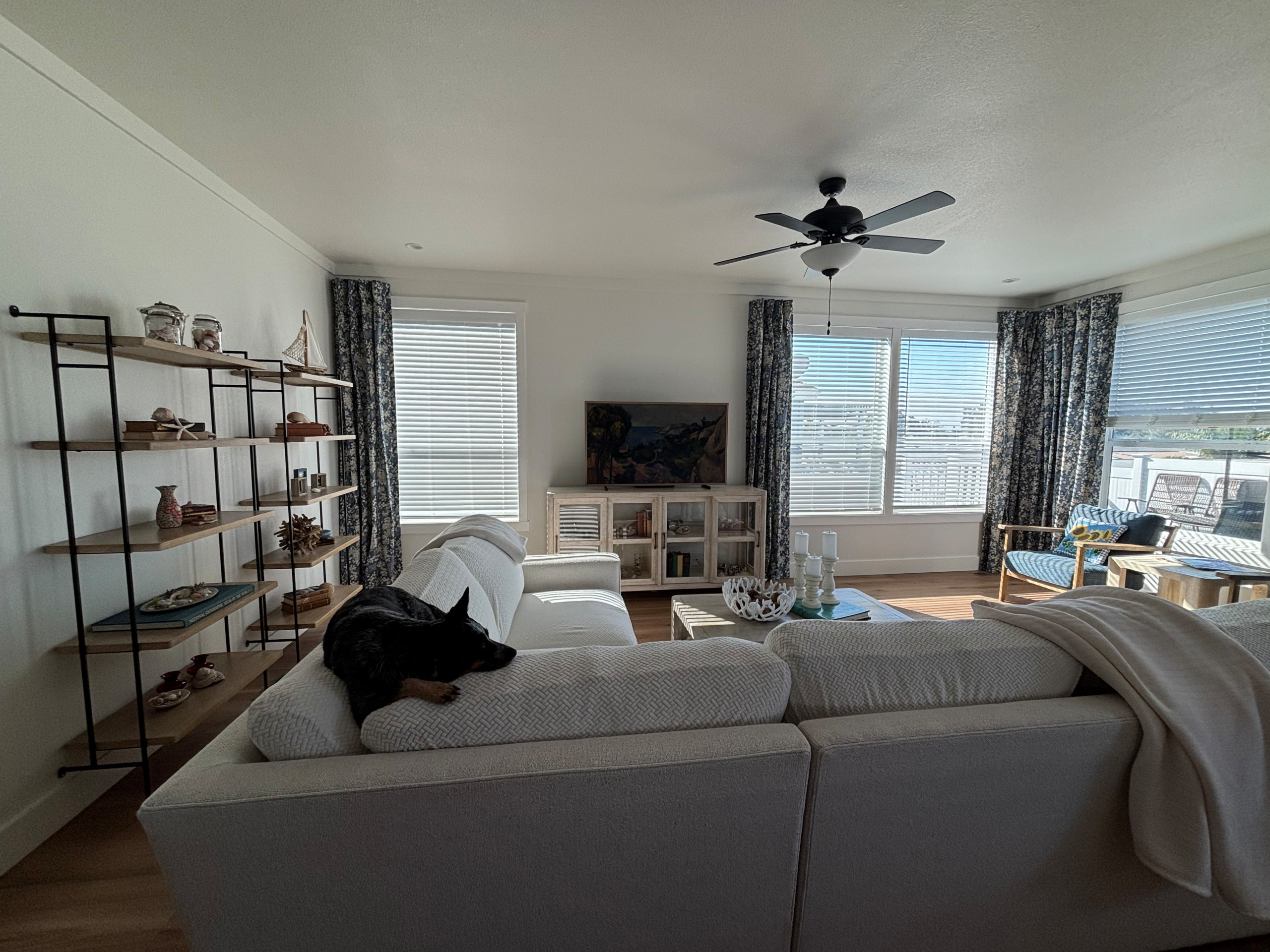 Blue Floral Window Treatments