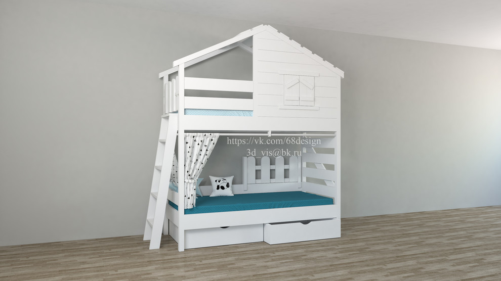 Разработка линейки детских кроватей "Домики"