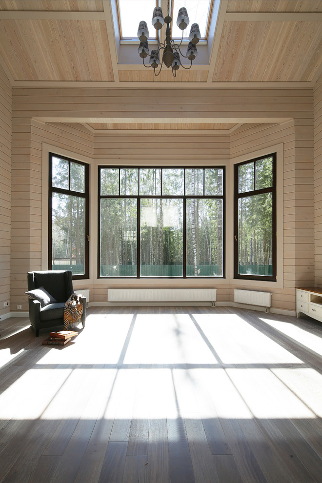 Деревянные окна в домах из клееного бруса