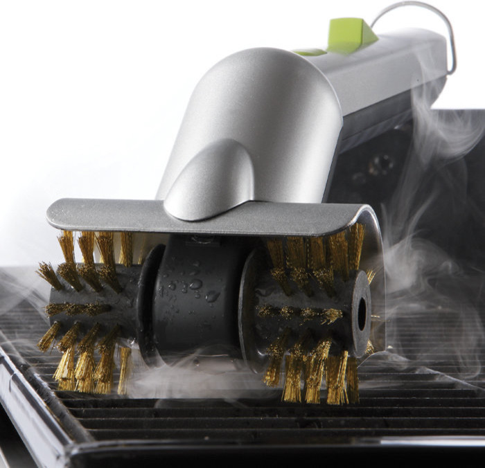 Motorized Grill Brush With Steam Cleaning Power