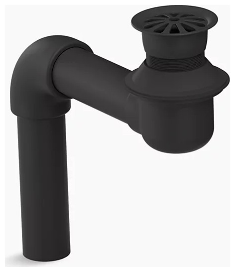 KOHLER 7131-A-CP Offset Grid Drain - Polished Chrome, 1.25" Connection, 6-Inch Offset For ADA Compliance