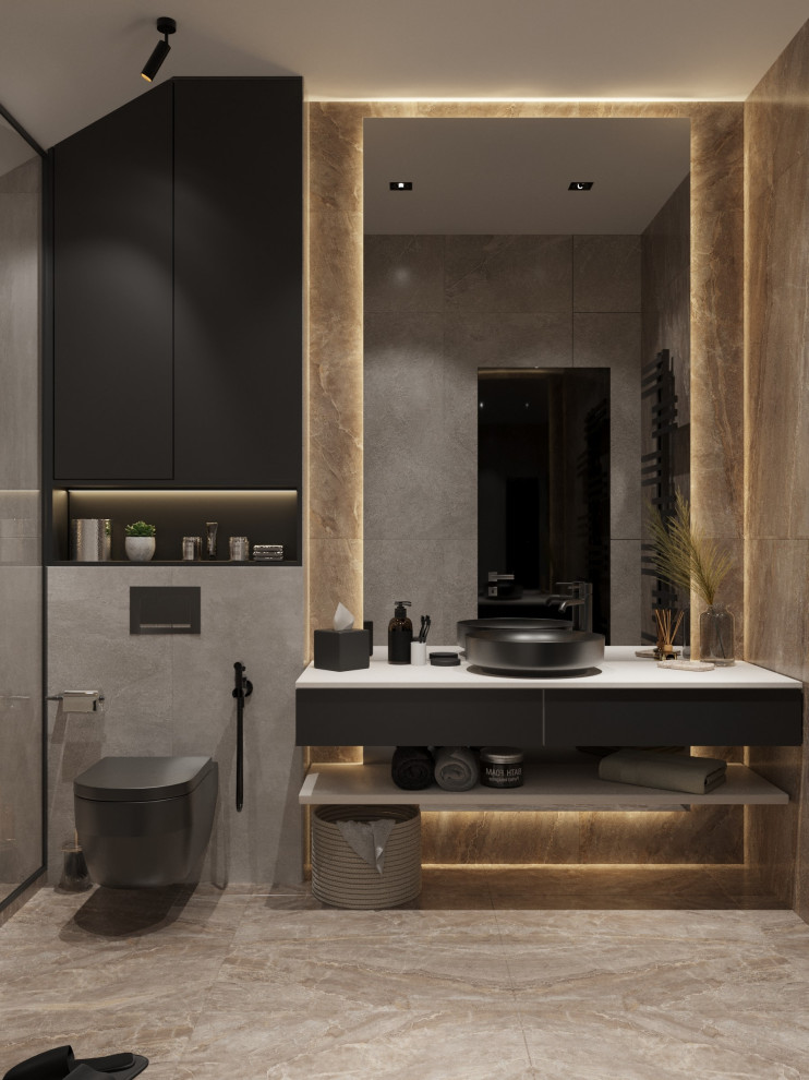 Ванная комната в коттедже