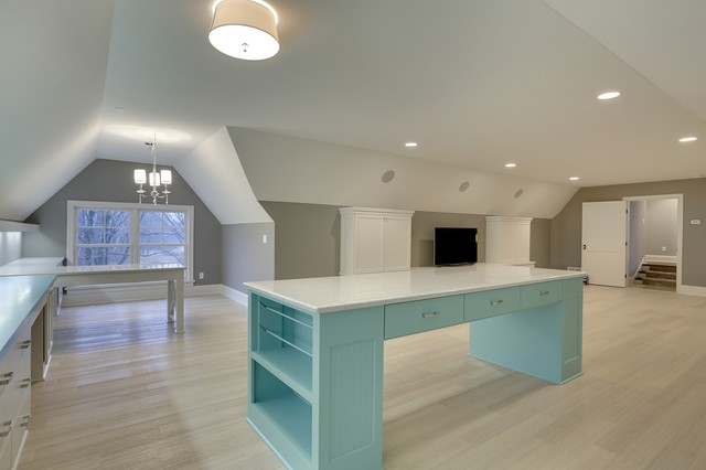 Custom Orono transitional-living-room