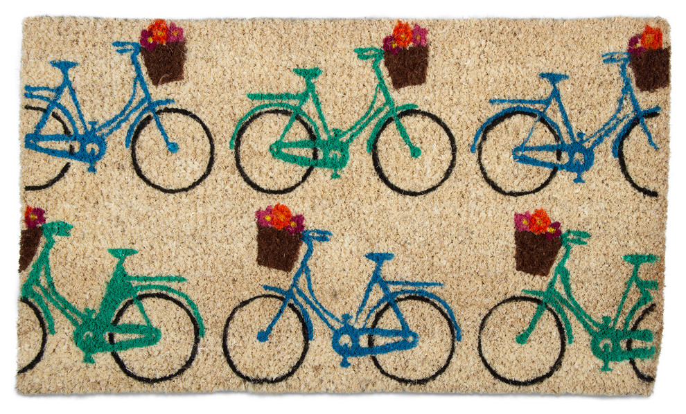 TAG Bicycles Coir Mat Contemporary Doormats by Quest Products, Inc