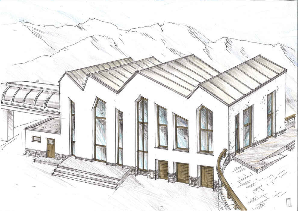 Проект станции канатной дороги на горнолыжном курорте (Северный Кавказ)