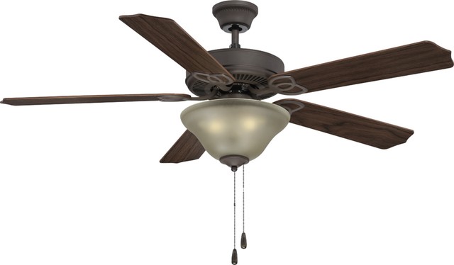 3 Light Ceiling Fan Antique Bronze