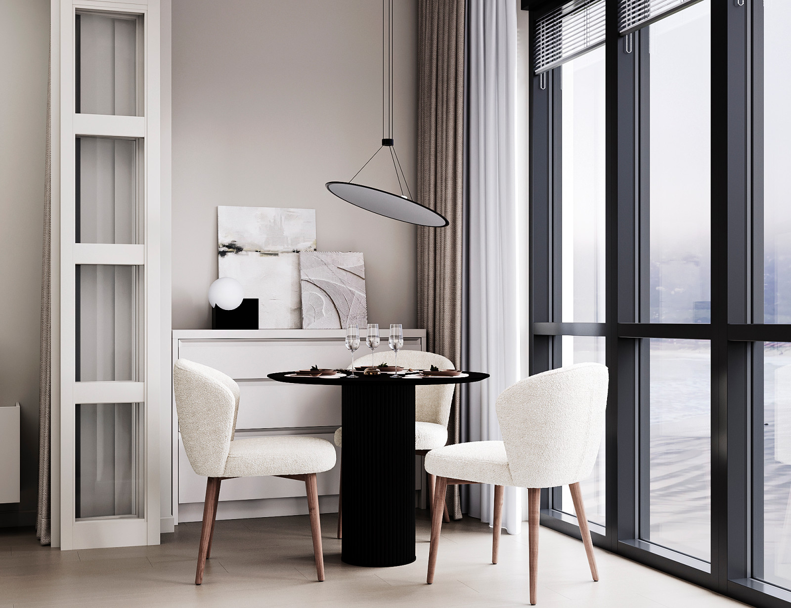 Современный интерьер квартиры на Финском заливе