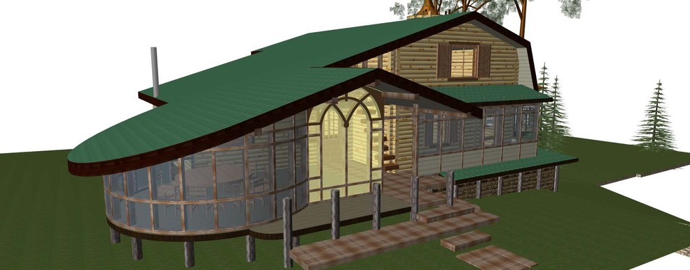 Чайный домик круглый банкетный зал