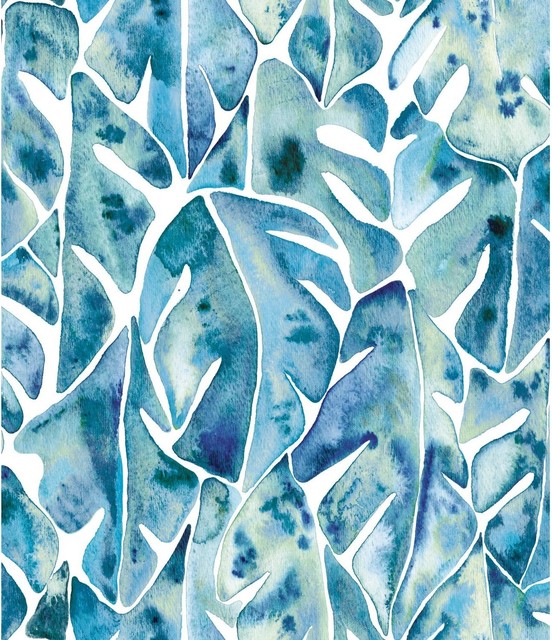 Blue FREE SHIPPING RoomMates RMK9002WP Chevron Stripe Peel and Stick Wallpaper