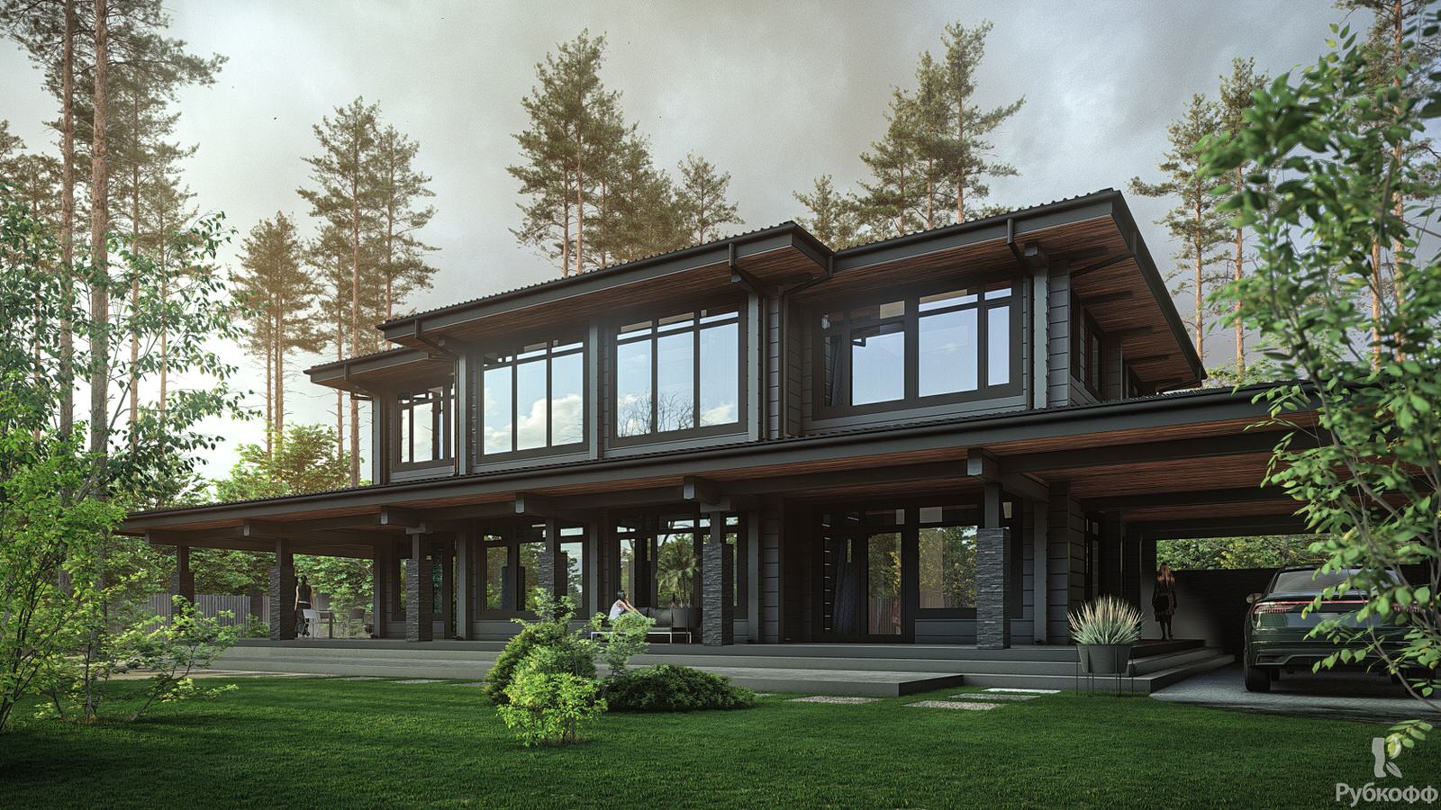 Дом из бруса П-271