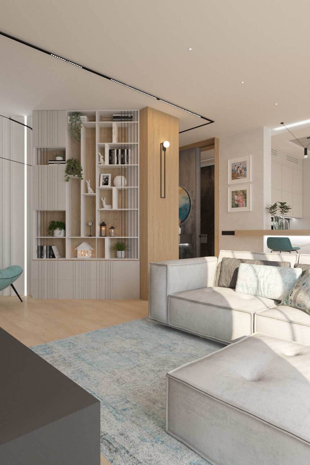 Современная квартира для дружной семьи