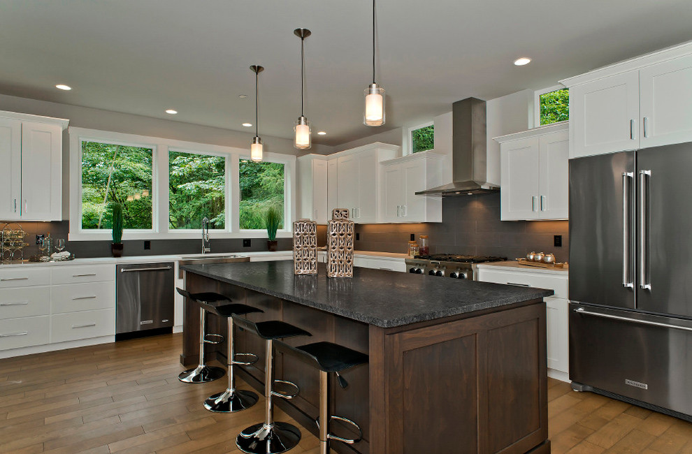 Inspiration for a transitional kitchen remodel in Boise