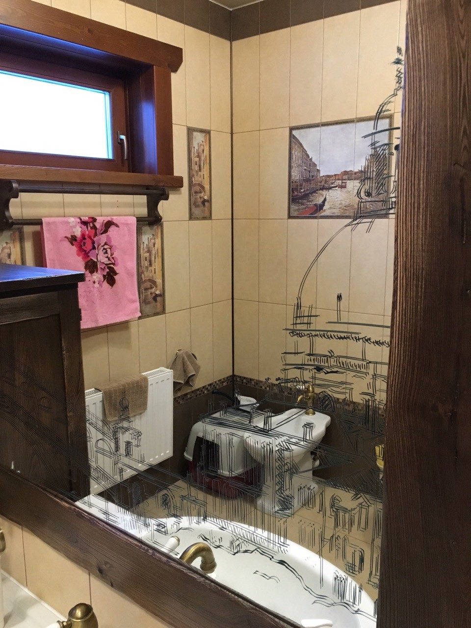 Фотопечать на стекле, тема "Венеция"