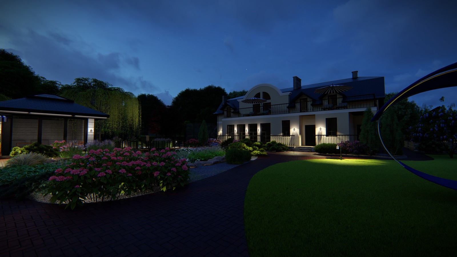 Ландшафтный проект благоустройства участка п. Куликово, Калининградская область