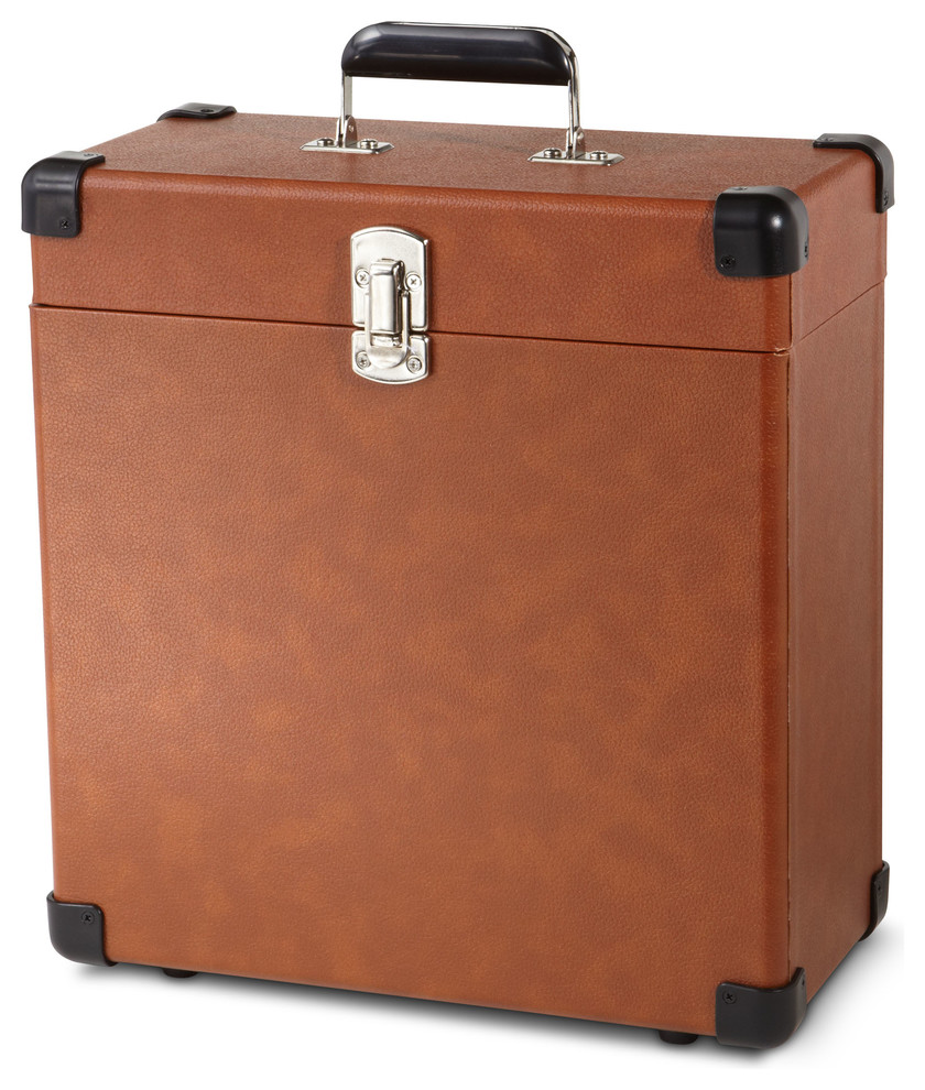 Record Carrier Case Contemporary Decorative Boxes by Crosley