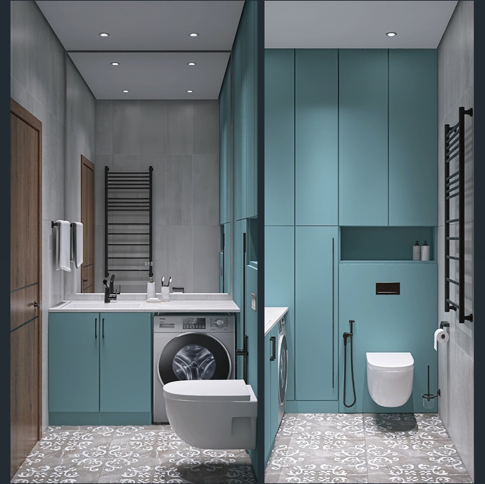 Современная квартира с смелыми цветами