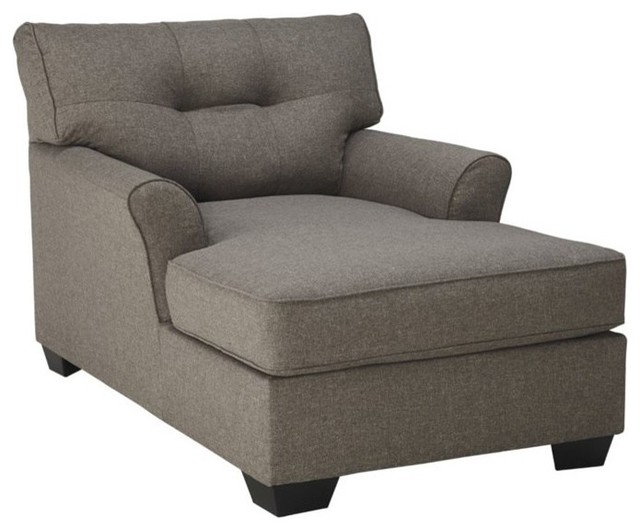 Ashley Tibbee Chaise, Slate - Transitional - Indoor Chaise Lounge