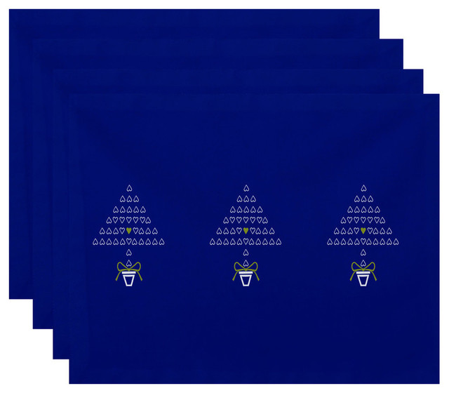 18 by 14 Light Blue E by design Pedaling Penguin Holiday Animal Print Placement