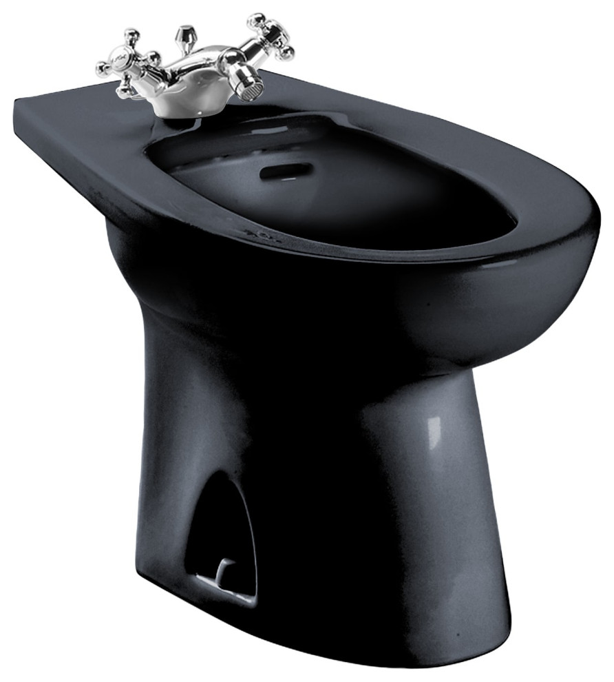 TOTO BT500AR51 Piedmont Single Hole Deck Mounted Faucet Bidet, Ebony