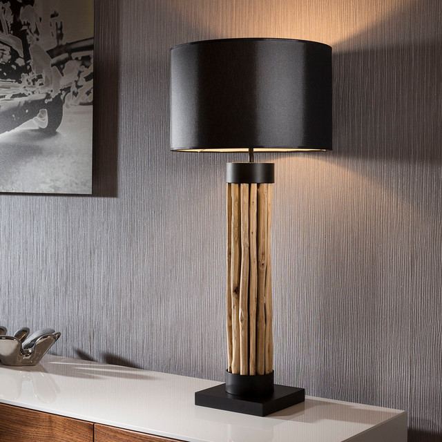 Unique Stunning Driftwood Table and Floor Lamps - Modern ...