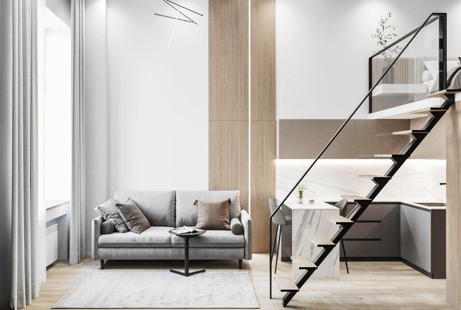 Двухуровневая квартира, Москва