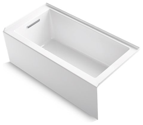 Kohler Underscore 60" X 30" Alcove Bath w/ Left-Hand Drain, White