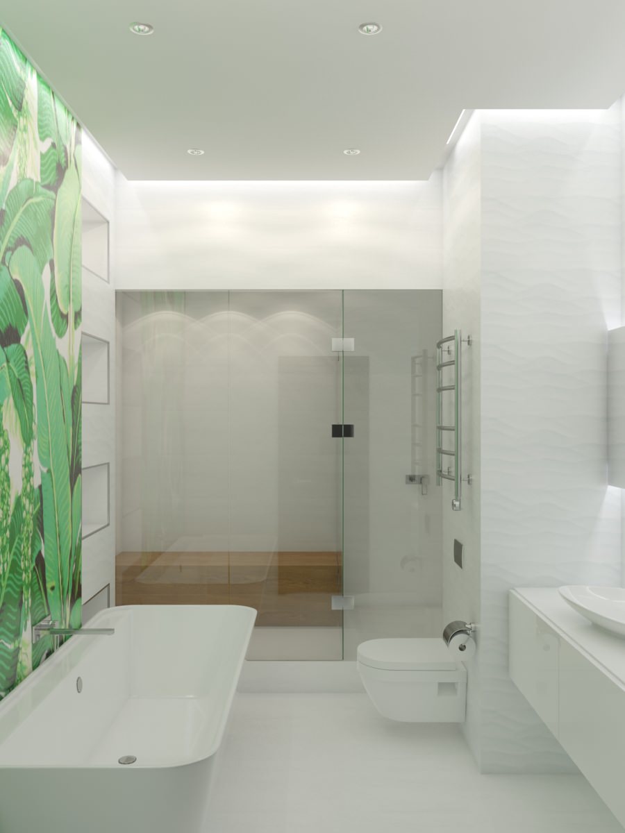 Apartment 80 m2 minimalism style