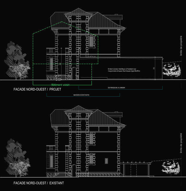 Extension Maison Centenaire nyklassisk