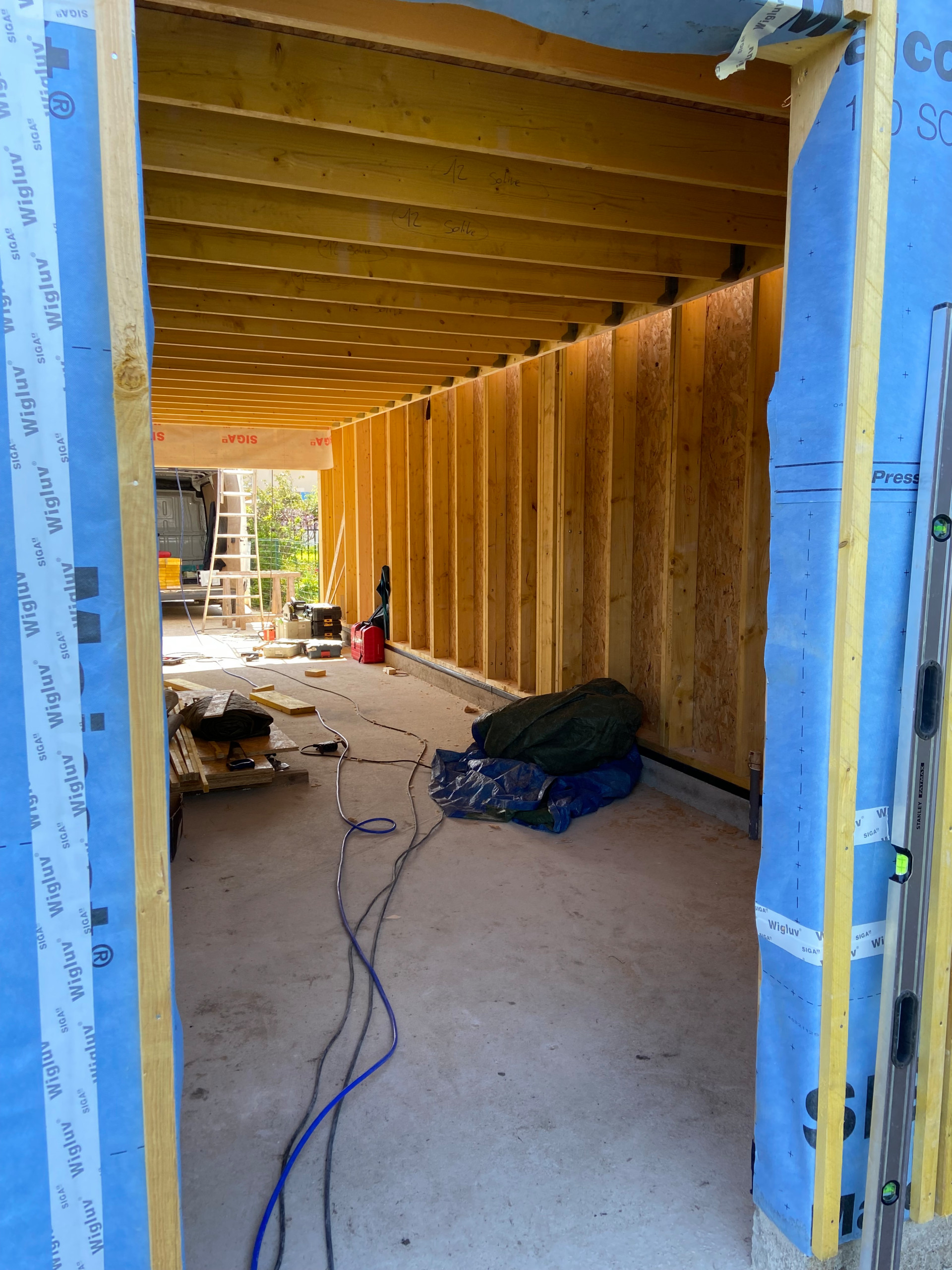 En cours de travaux - Extension d'une maison individuelle