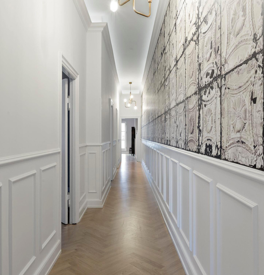 Design ideas for a transitional hallway in Copenhagen.