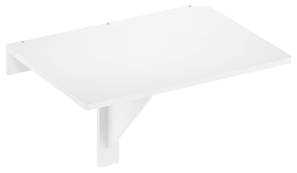 Furinno Hermite Wall Mounting Folding Table, White