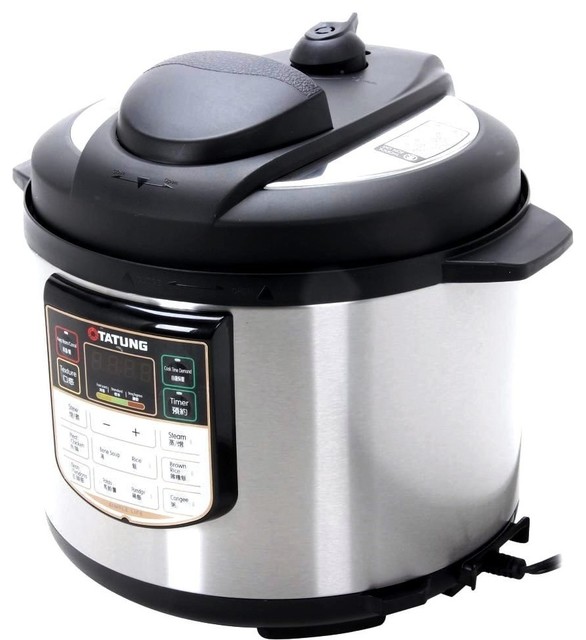 Tatung Electric 6 Liter Stainless Steel Pressure Cooker - Contemporary ...